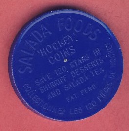 1961-62 Shirriff Hockey Coins Salada